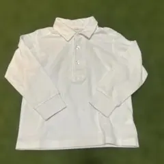 長袖 ポロシャツ ホワイト 白 キッズ