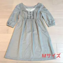 【美品】シンシアローリー　七分袖ワンピース　春物　ハイウエスト　Mのサムネイル