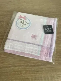 POLO ピンク ドット模様 タオルハンカチのサムネイル