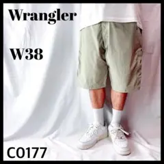 ラングラーアウトドア ストレッチ ハーフパンツ ショートパンツ ベージュ W38