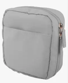 コスメポーチ Mサイズ グレー 新品 peipei