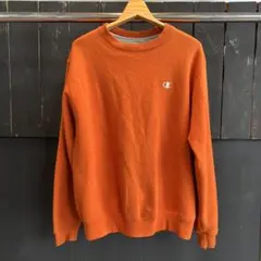 【90s】Champion オレンジ トレーナー XL(US-M)