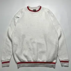 90s オニータ USA製 スウェット L 杢ホワイト 無地 ○7756
