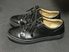レザースニーカー 黒