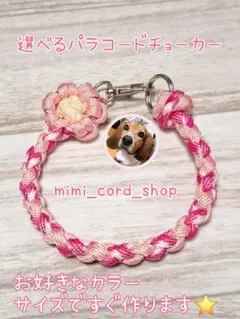 ゆきちゃん様専用 選べるお花チョーカー　大型犬さん歓迎！　オーダー可能です！