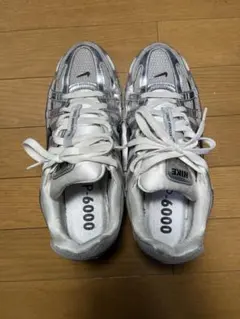 Nike P-6000 メタリックシルバー スニーカー