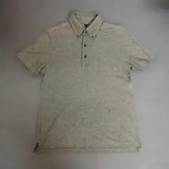 無印良品　ボタンダウンポロシャツ 　S　グレー