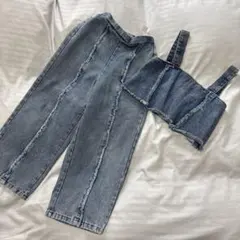 raby raby デニムビスチェセット　130のサムネイル