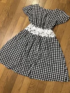 tocco チェックワンピース