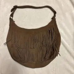 MINNETONKA フリンジ 本革 ショルダーバッグ