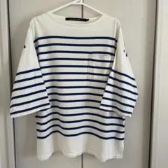 ニコアンド ボーダーTシャツ メンズLのサムネイル