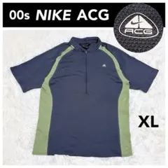 00s NIKE ACG ハーフジップ 半袖シャツ スフィア メンズ XLサイズのサムネイル