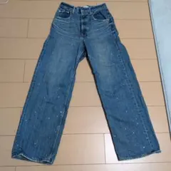 AZUL by MOUSSY ワイドレッグデニムパンツ