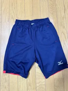 【美品】MIZUNO ジャージハーフパンツ ネイビー