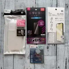 iPhone 13 Pro ソフトケース & ガラスフィルムセット