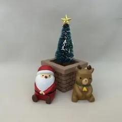 ナチュラルキッチン　クリスマス　サンタ　トナカイ　ツリー　レンガボックスセット