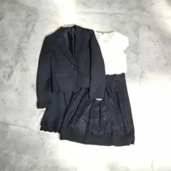 新品　フォーマルスーツ　3点セット　黒　11AR67