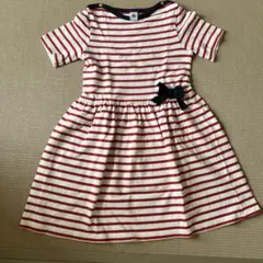 プチバトー 半袖ワンピース 10歳