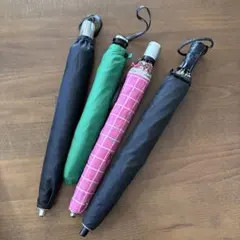 昭和レトロ 折り畳み傘 4本セット 当時物 ヴィンテージ