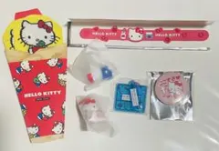 サンリオ キティ グッズ セット売り 靴下 ラバーバンド 缶バッジ 寿司