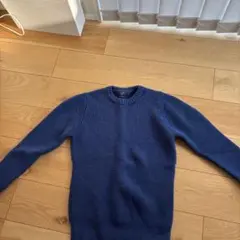 BACK NUMBER ネイビー クルーネックセーター M