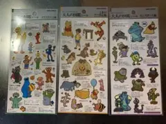 ディズニー キャラクターシール 3セット
