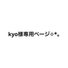kyo様専用ページ✧*。