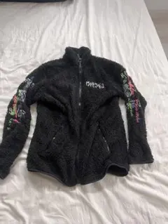DIESEL ブラック フリースジャケット