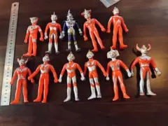 ウルトラマンシリーズ　フィギュア　バンダイ　ソフビ11体