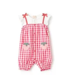 プティマイン　フルーツモチーフカバーオール