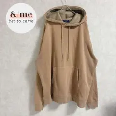 バックナンバー　ライトオン　パーカー　プルオーバー　裏起毛　ブラウン　メンズXL