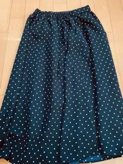 GU ブラックスカート ドット柄(S)