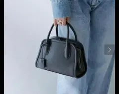 未使用級✨傳濱野 フェリーナミニ シュリンクレザー ハンドバッグ 