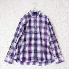 23区HOMME【メンズ／大きいサイズ】長袖ボタンダウン チェックシャツ 50のサムネイル