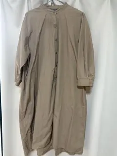 MUMU & Co. 綿100% バンドカラー シャツワンピース