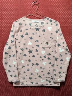 ミニーマウス☆フリース☆ルームウェア上着 ピンク L