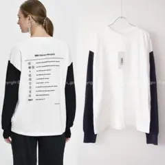 MM6メゾンマルジェラ スリーブ ドッキング ニット ロンTee オーバーサイズ