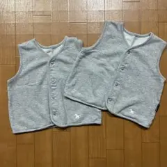 双子ちゃんに⭐︎ミニ裏毛ベスト 日本製 ベビー用 Nicola(アンナニコラ)