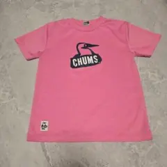 CHUMS チャムス 半袖Tシャツ ピンク ロゴプリント　XSのサムネイル