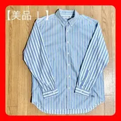 美品【Ｌ】UNIQLO JW ANDERSON オーバーサイズ ストライプシャツ