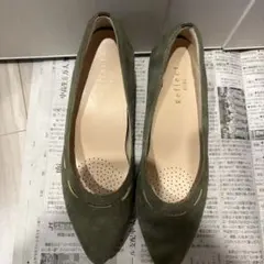 Reflect KOBE スエード調パンプス オリーブグリーンのサムネイル