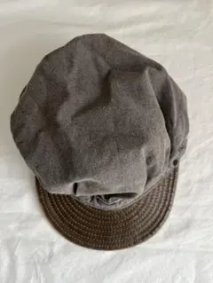 DECHO レザー×コットン　ワークキャップ　デコー