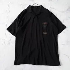 ✨大人気✨カールヘルムKARL HELMUT 黒　半袖ポロシャツL mr877のサムネイル