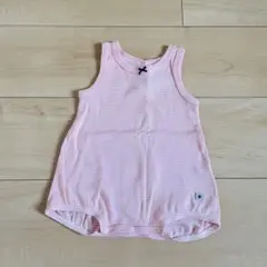 プチバトー　6m 67cm ロンパース　ボーダー