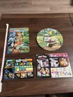 【当時物・レア】ポケモン映画10周年記念 グッズ4点セットシール 下敷き うちわ