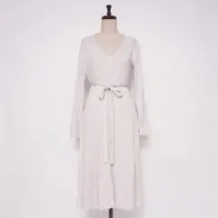 PESERICO レイヤード風フレアワンピース 白 サイズ40 *LD1509