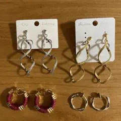 新品　イヤリング4点セット