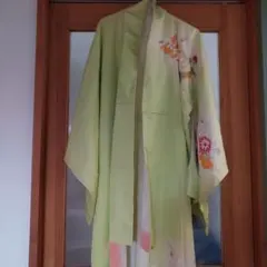 薄緑色 花柄 練習用