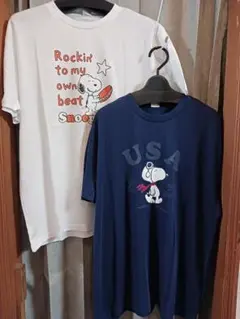 ✨PEANUTS スヌーピー✨ 　半袖Tシャツ新品2枚セットのサムネイル