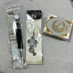 刀剣乱舞 中国角州 チャーム ストラップ 石鹸 扇子 鶴丸 3点セット